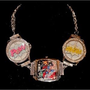 Handmade, watch, choker necklace